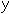 Gif image of small letter y