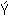 Gif image of Capital Y, acute accent