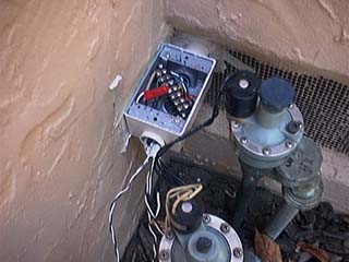 Front yard junction box closeup