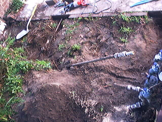 old center grass line at valve